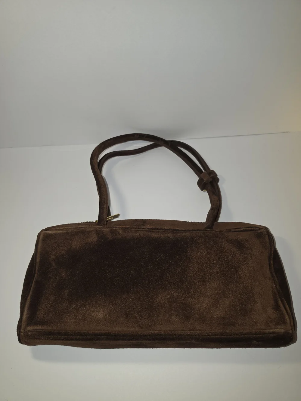 BAGLLET BG203 Brown Emilia Italian Suede Shoulder Bag Ukrainian Designer - Picture 11 of 14